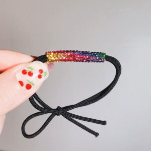3# Color thin tube hair ring