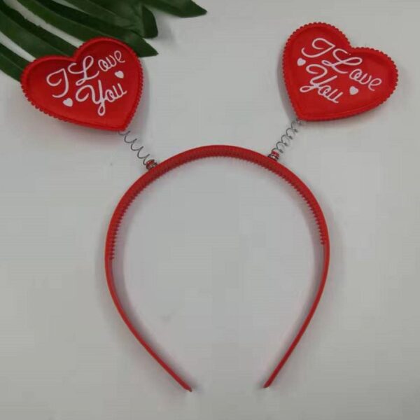 Wholesale Red Love Headband Hair Accessories Three-Dimensional Love Headband Headwear Valentine's Day Hair Accessories