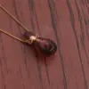 Wholesale Fashion Semi-precious Stone Flame-shaped Perfume Bottle Alloy Necklace Wholesale