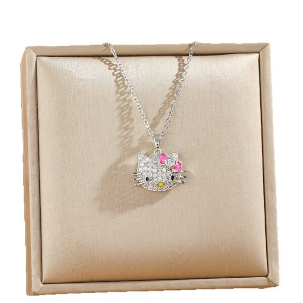 Wholesale Kitty necklace for women, sweet and cute pendant collarbone chain.