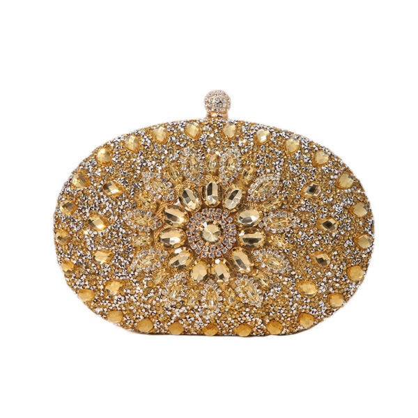 oly-cebd6c9e462f70a98dec90799a109dff Wholesale Clutch Alloy Flower Diamond Inlaid Diamond Evening Bag Socialite Dress Banquet Handbag Women