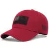 Wholesale American Flag Sport Outdoor Women's Baseball Cap With Curved Brim, Polyester Material And Embroidery Craft