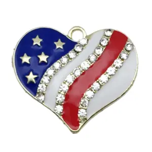 1 American Independence Day Flag 25x29mm-4.6g-19075