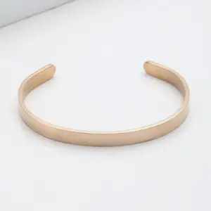 Open-Ended Bracelet Rose Gold Face Width 6mm