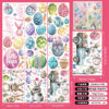 Wholesale  Easter Window Decorations Electrostatic Window Flowers Stickers Shopping Mall Window Glass PVC Wall Stickers
