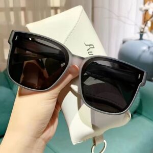 Lens set [free storage bag and lens cloth] / Transparent gray frame gray [polarized]]