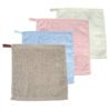 Wholesale cotton embroidered square towel 25*25 kindergarten early education class wipe hand wash face small square towel saliva Towel