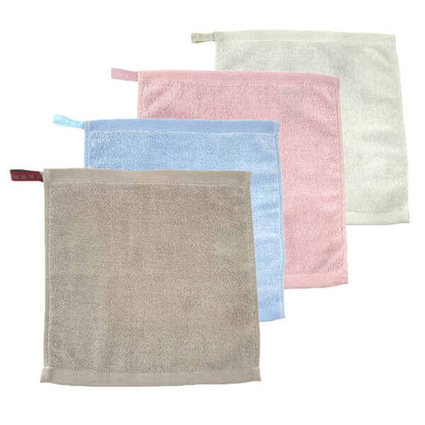 Wholesale cotton embroidered square towel 25*25 kindergarten early education class wipe hand wash face small square towel saliva Towel