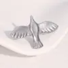 Wholesale Style Stainless Steel Peace Dove Bird Open Ring For Women, Unique Retro 18k Gold Titanium Steel Jewelry, Supply