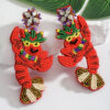 Wholesale Earrings Mexican Festival Handmade Rice Bead Earrings Personalized Trendy Women's Earrings Hip-Hop Style