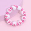 oly-cf4f0b0bc1c5346f759fb07623f171bc Wholesale style fresh sweet wooden beads heart-shaped printed round beads beaded bracelet for girlfriend Valentine's Day bracelet suit