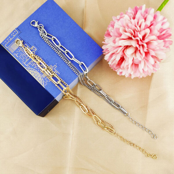 oly-cf80cab7fc5c566805b429a34dfaafc5 Wholesale niche design multi-layer bracelet female ins light luxury simple golden bracelet personalized bracelet female