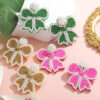 oly-cf850329a77d492bf896139bb7fe21c8 Wholesale Bow Earrings Best-Selling Rice Bead Earrings Sweet and Cute Creative Personalized Butterfly Earrings