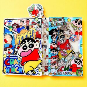 A7-crayon shin-chan shaker (full set with inner pages and pieces)