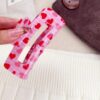 oly-cfe038f64f1f9771fa32074f8dbeef0a Wholesale Pink Series Valentine's Day Hairpin High-end Sense Love Printing Shark Clip Sweet Hair Grab Hair Accessories