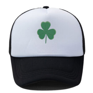 Wholesale Cross-border Amazon Hot Sale Irish Festival Lucky Grass Baseball Net Cap Summer Men and Women Couple Sun Shade Net Cap