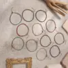 Wholesale Unisex Circle Hypoallergenic Bracelet In 316 Stainless Steel With 14K Real Gold PVD Coating And Rhinestone Inlay