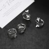 oly-d001f876996e2a2c68886a5afdbc30c3 Wholesale Exaggerated Butterfly Open Ring Simple Alloy Index Finger Ring Irregular Hand Jewelry Accessories
