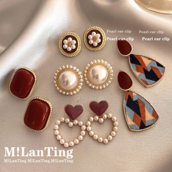 oly-d0056bc948bc3e255c0eea0198ed733c Wholesale S925 Silver Pin Earrings Women's Elegant Cyber Celebrity Earrings Earrings Niche High-end Hong Kong Style Jewelry Women's