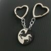 oly-d02604478c4a3f90434b0247a4bb143a Wholesale Heart-Shaped Keychain Men's Stainless Steel Niche Keychain Accessories Ring Car Key Chain Pendant Jewelry