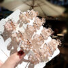 Wholesale exquisite pearl metal geometric hairpin back head female small gripper women's side clip top clip ponytail clip hair accessories