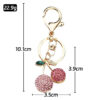 oly-d04cda21b4e22873d5e838cc15c798f6 Wholesale Creative alloy rhinestone fruit Cherry keychain female cute fashion exquisite bag key chain car pendant
