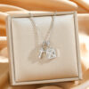 Wholesale Cross-shaped titanium steel necklace with square clasp, exuding a luxurious and versatile vibe, perfect for clavicle chain.