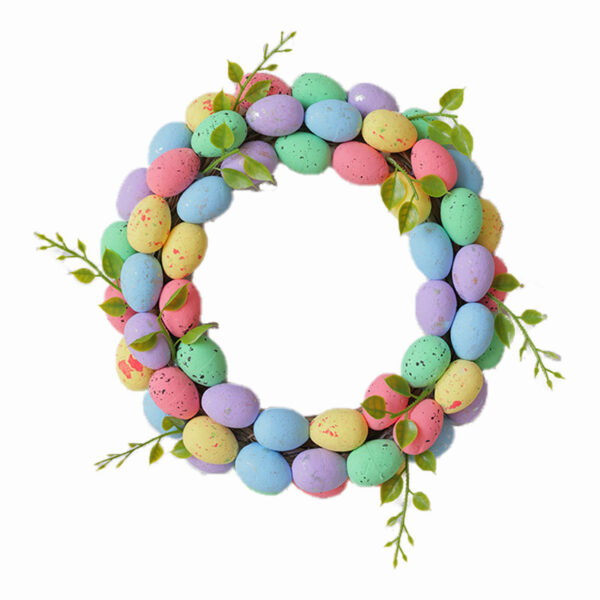 Wholesale wholesale Easter Garland foam egg rabbit Garland decoration home decoration door hanging wall hanging decoration