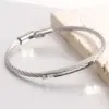 Wholesale Basic Solid Color Stainless Steel Bangle In Bulk