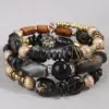 oly-d088a07be39602c5d026ef67ffc9d9f8 Wholesale Vintage Style Simple Style Geometric UV Plating Golden Plated Beaded Beaded Chain Beaded Bracelets Wholesale