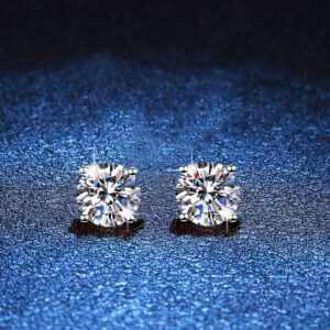 Wholesale Classic four-prong moissanite stud earrings