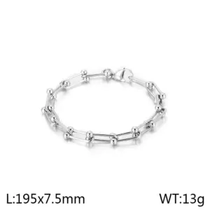Steel-colored Bracelet KB138704-KFC