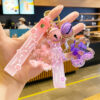 Wholesale Quicksand bottle key chain exquisite women's book bag pendant children's pendant small jewelry cute women's hanging chain decorative pendant