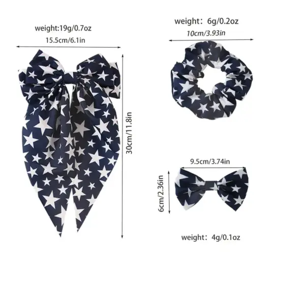 Wholesale 75th National Day Ribbon Headband Flag Star Adult Party Bow Hair Accessory Hair Clip