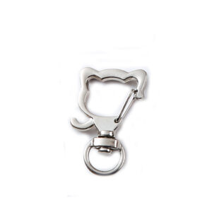 9# dog head silver / Delivery opening ring