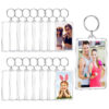 oly-d1461d6ada03c13a699a06ea3795c76c Wholesale Photo Frame Plastic Blank Keychain Pendant Ps Photo Souvenir Decorative Buckle Creative Cut Out DIY Gift Key