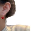 oly-d14d26c5be1f7c0949d34297f93bde87 Wholesale Simple Retro Red Love Ear Buckle Fashion Elegant Earrings Women's Earrings Valentine's Day Gift