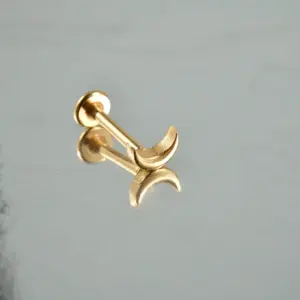NE1962-Golden Moon / Rod Thickness * Rod Length 1.2x8mm