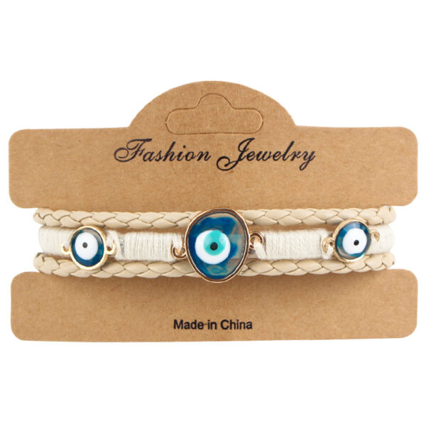 oly-d15d17d2a76ca7d2447cffc6a6f75f5d Wholesale Bracelet Original Turkish Style Blue Eye Alloy Leather Bracelet Bracelet Multi-Layer Braided Trinket