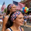 Wholesale American Flag Sport Hair Band Headband In Polyester, Perfect For Independence Day Celebrations