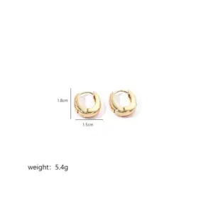 Gold / Oval Earrings