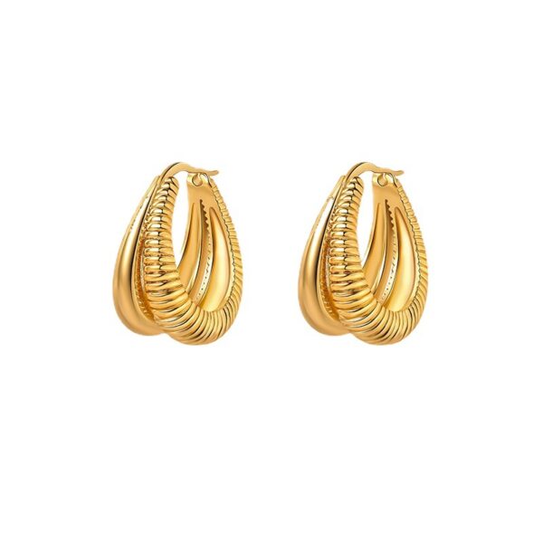 oly-d17c7d1746d7b6ee89e4fe144c8ab24e Wholesale Internet Celebrity Cool Style Spiral Twill Ear Ring Minimalist Fashionable Earrings Earrings Ear Buckle Trendy