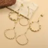 Wholesale Copper 14K Gold Plated White Gold Plated Vintage Style Round Bracelets