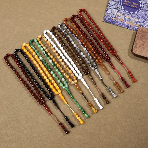 oly-d1b7286abd6ed06106a2288d6c24172b Wholesale Bohemian Two Tone Geometric Acrylic Bracelet For Women With Multicolor Cord String