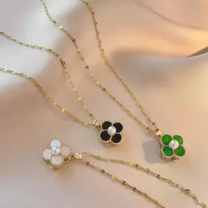 X0406 Black Rotating Necklace