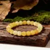 Wholesale Natural Stone Crystal Yellow Quartz Personalized Trend Bead String Unique Small Audience Rock Bracelet Crystal Bracelet