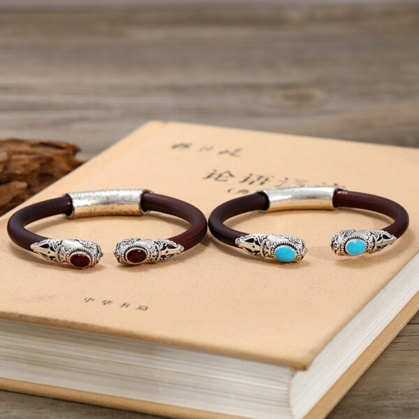 oly-d1d0cd7ec5d05f6b6c4861b92daa6a01 Wholesale Xizang Caulis Spatholobi Bracelet Unisex Xizang Silver Rattan Bracelet Ethnic Style Retro Art Natural Rattan Bracelet