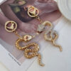 oly-d1da7710ddf52da362ee2fc5ca431de7 Wholesale Zodiac Diamond Snake Pendant Car Keychain Year of the Snake Gift Women's Bag Pendant Accessories Key Chain
