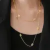 Wholesale Fashion Animal Titanium Steel Plating 18k Gold Plated Sweater Chain