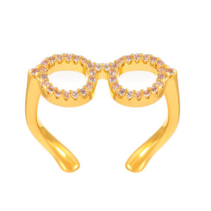 Zircon glasses ring 8652